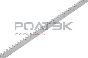 Рейка зубчатая 30x8 мм, 1 м, с крепежом